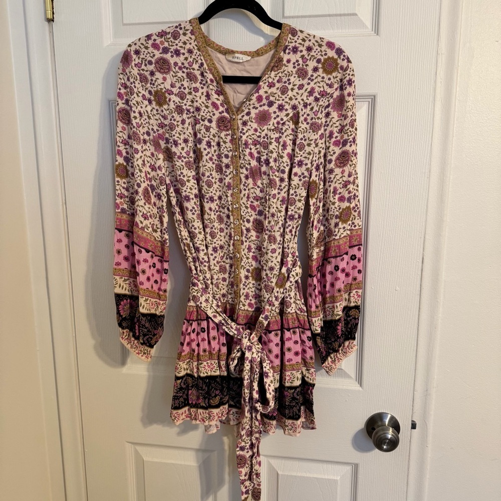 Spell & The Gypsy Collective Lady Untamed Tunic Mini Dress | Small - Picture 3 of 7
